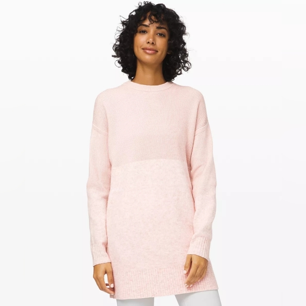 Lululemon Restful Intention Sweater. Pink. Size Large